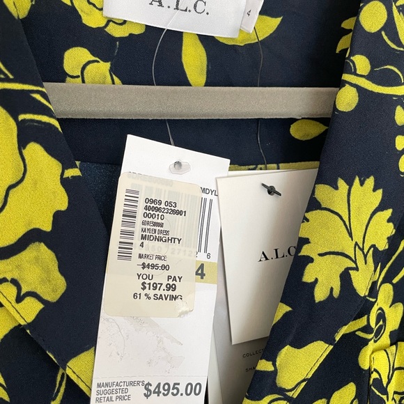 A.L.C silk dress in size 4 - BNWT - Picture 4 of 12